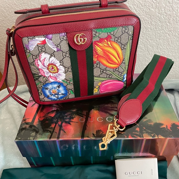 gucci ophidia in flora size small - Picture 1 of 11